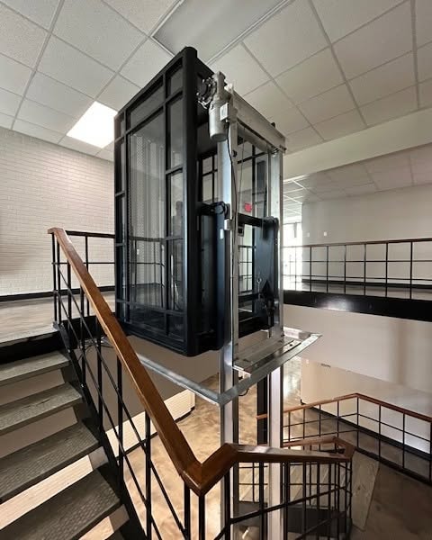 Luxury hotel elevator interior